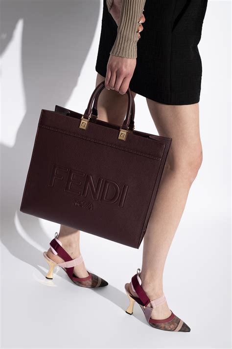 shopper fendi bianca|fendi sunshine medium bag.